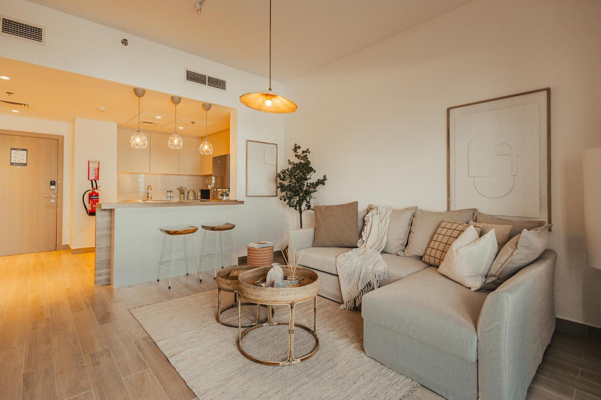 Voyage'S Stylish 1Br At Waters Edge Apartamento Abu Dhabi Exterior foto